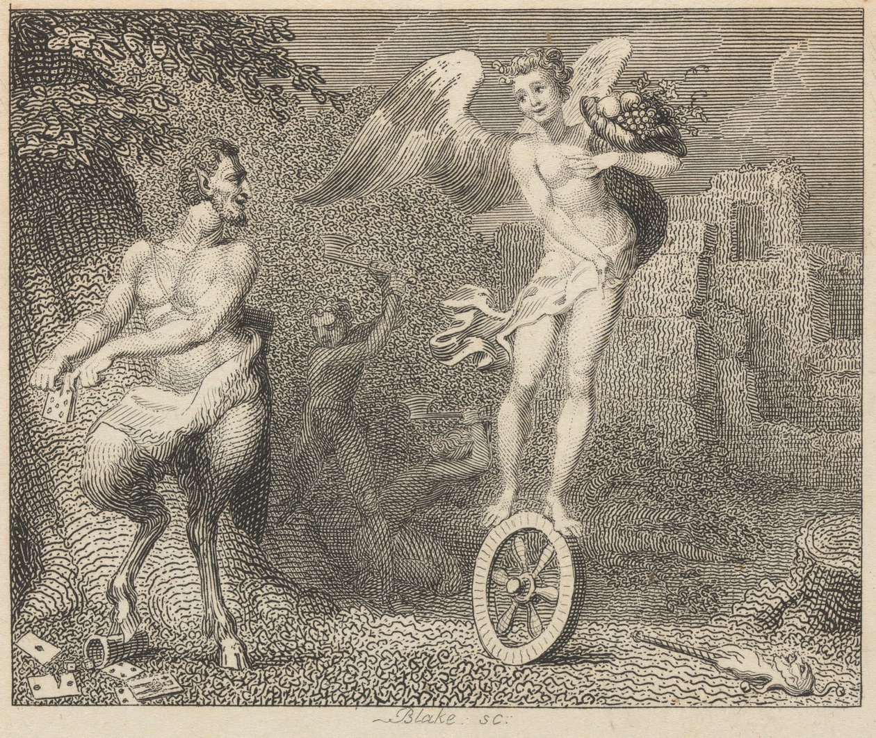Pan och Fortune av William Blake