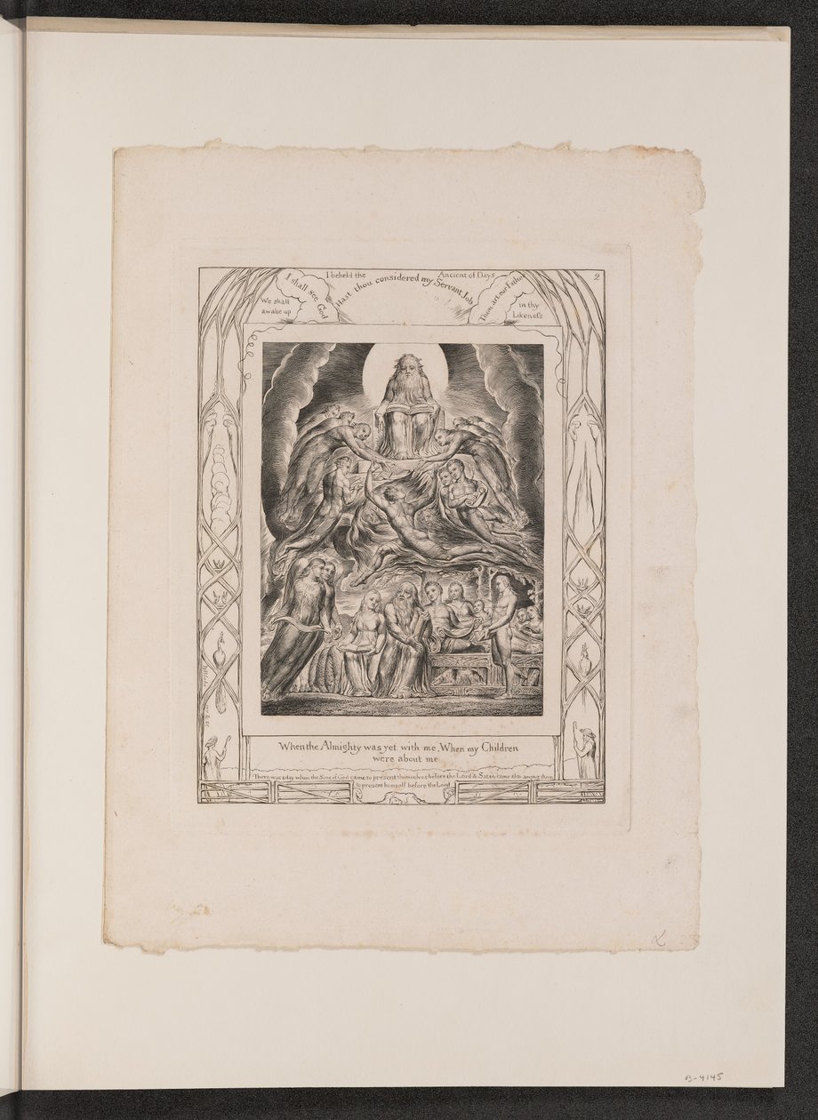 Satan inför Guds tron, 1825. av William Blake