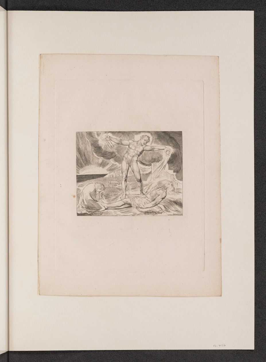 Satan slår jobb med bölder av William Blake