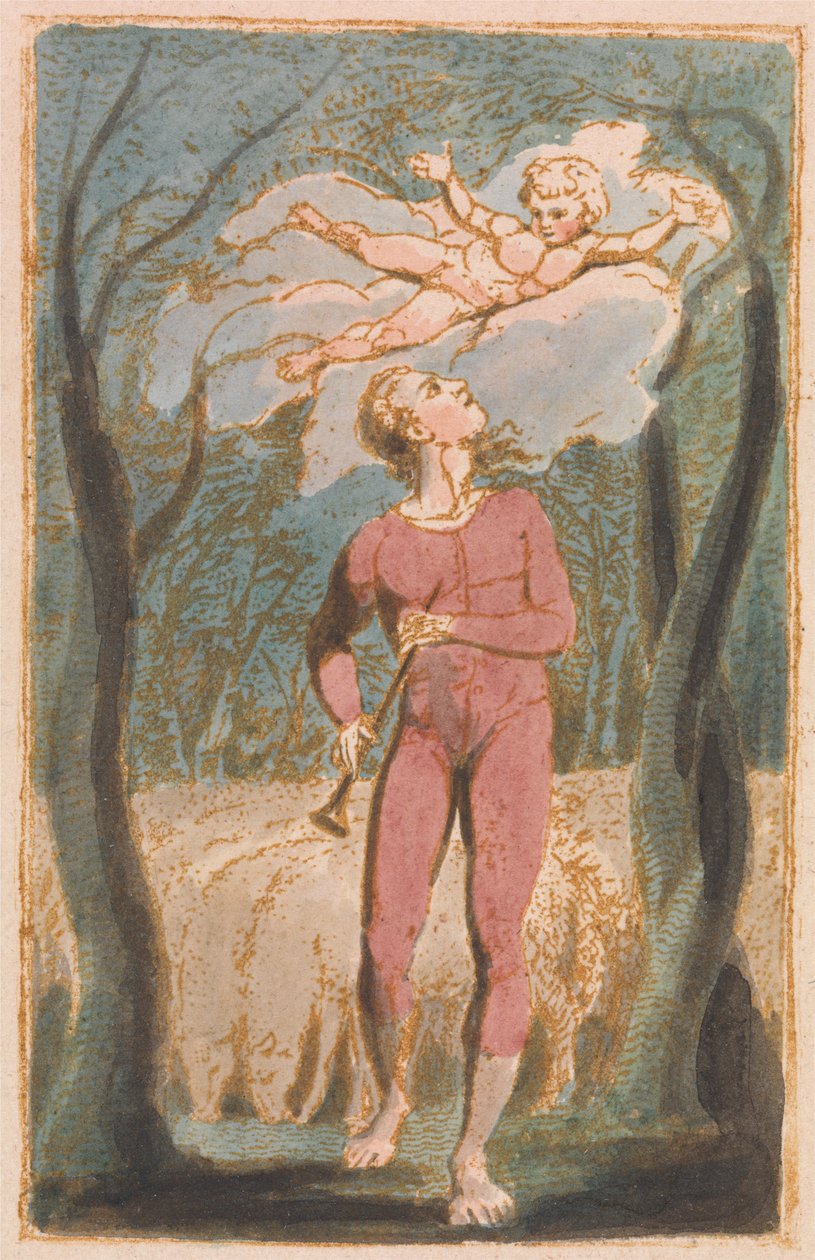 Songs of Innocence, frontispice (plåt 1) av William Blake