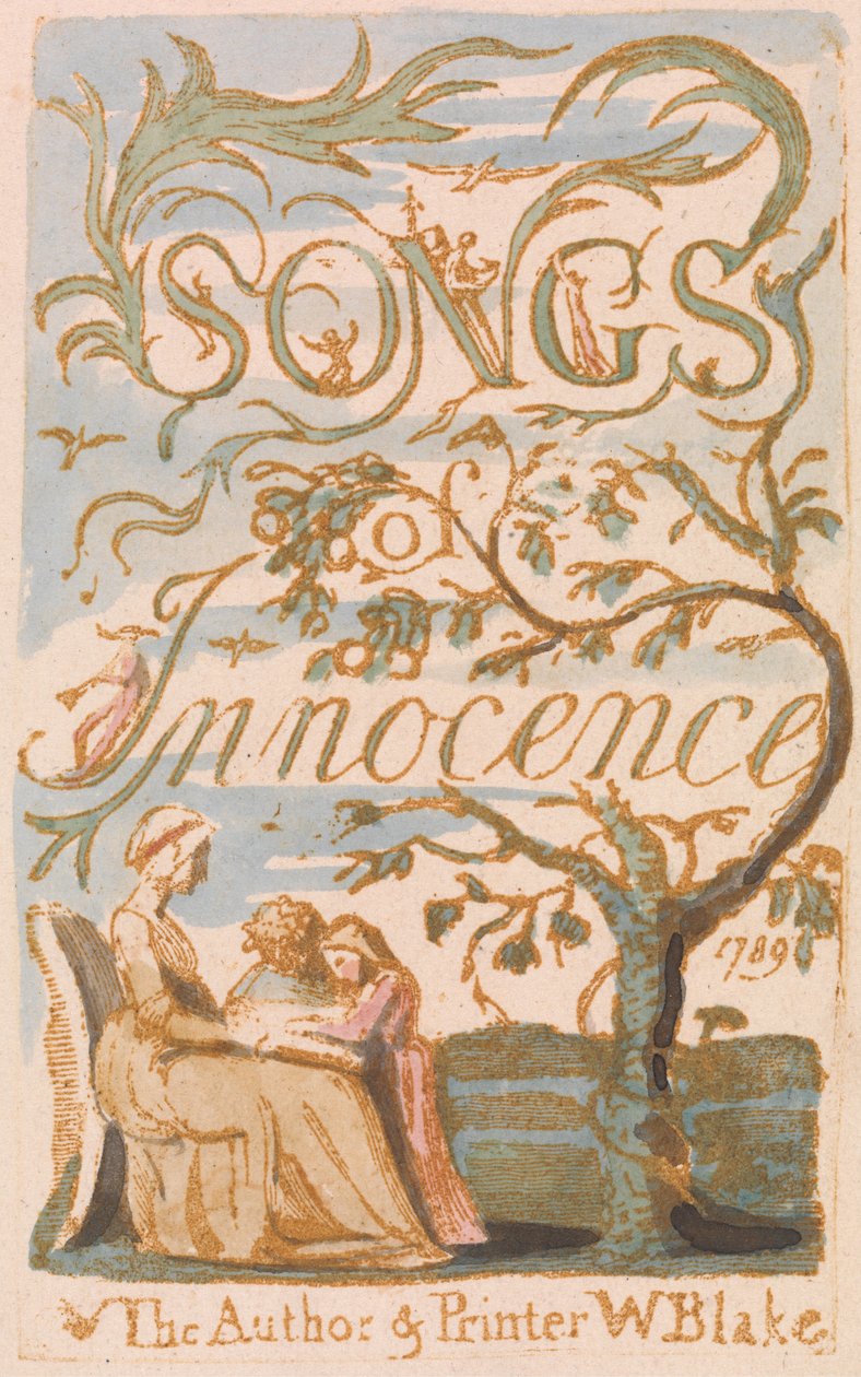 Songs of Innocence, Plate 2, Title Page (Bentley 3) av William Blake