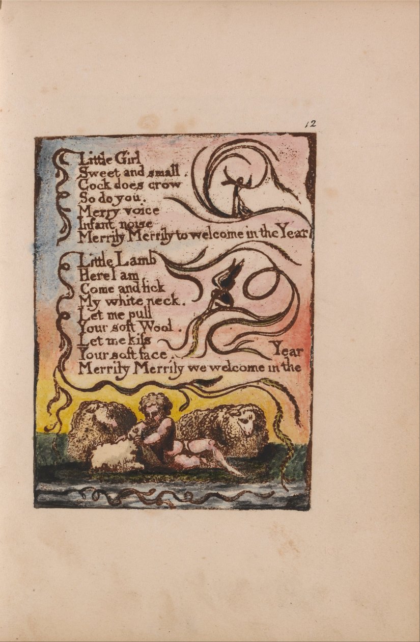 Songs of Innocence and of Experience, Plate 12, Spring (Bentley 23) av William Blake