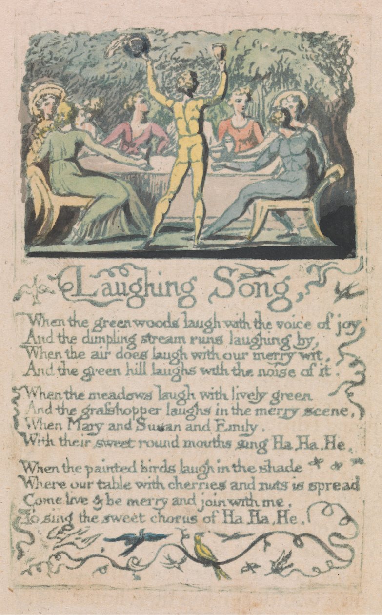 Songs of Innocence and of Experience, Plate 14, Laughing Song (Bentley 15) av William Blake
