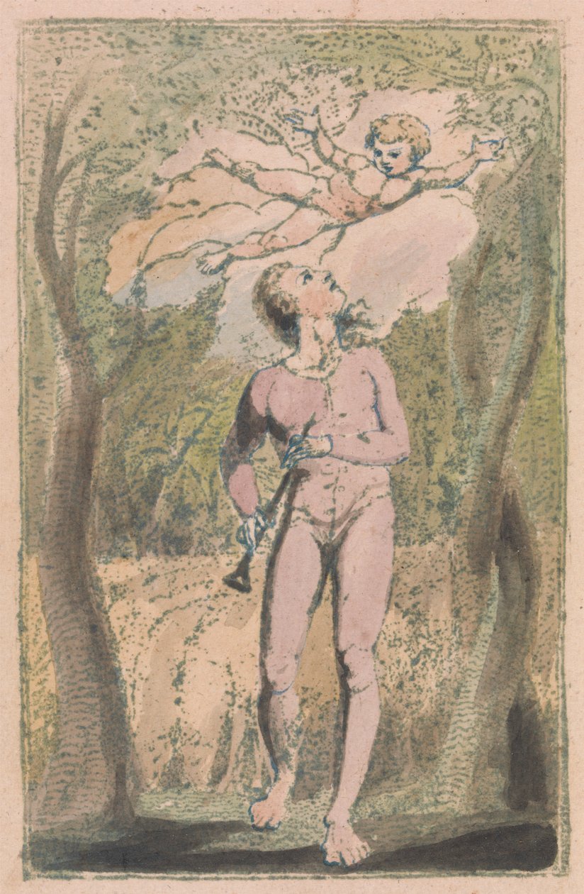 Songs of Innocence and of Experience, Plate 1, Innocence Frontispice (Bentley 2) av William Blake