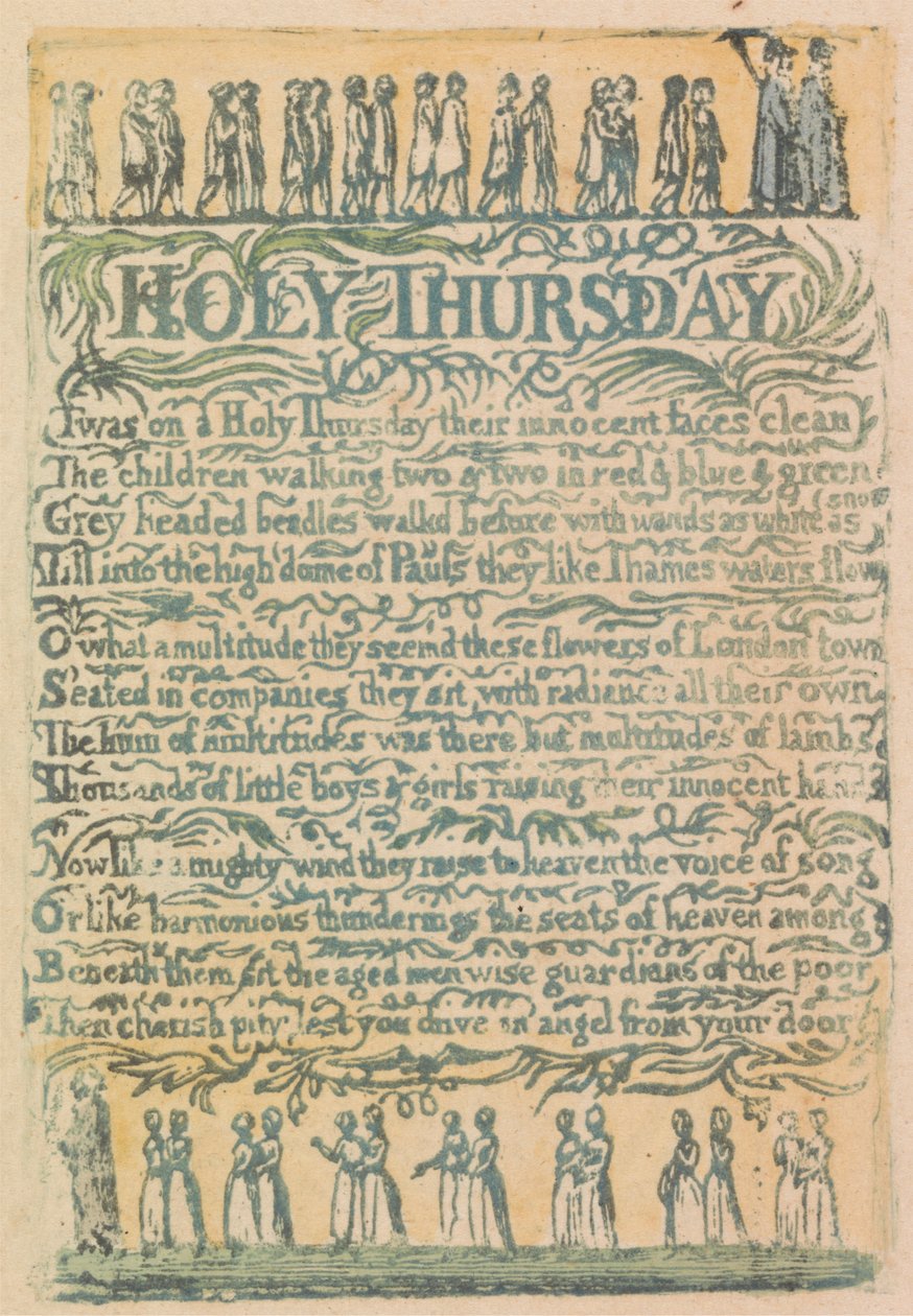 Songs of Innocence and of Experience, tavla 24, "The Divine Image" (Bentley 18) av William Blake