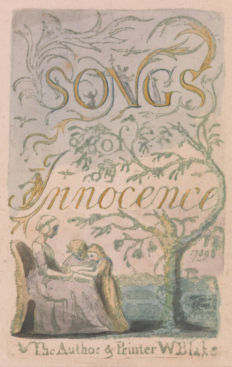 Songs of Innocence and of Experience, Plate 2, Innocence Titelsida (Bentley 3) av William Blake