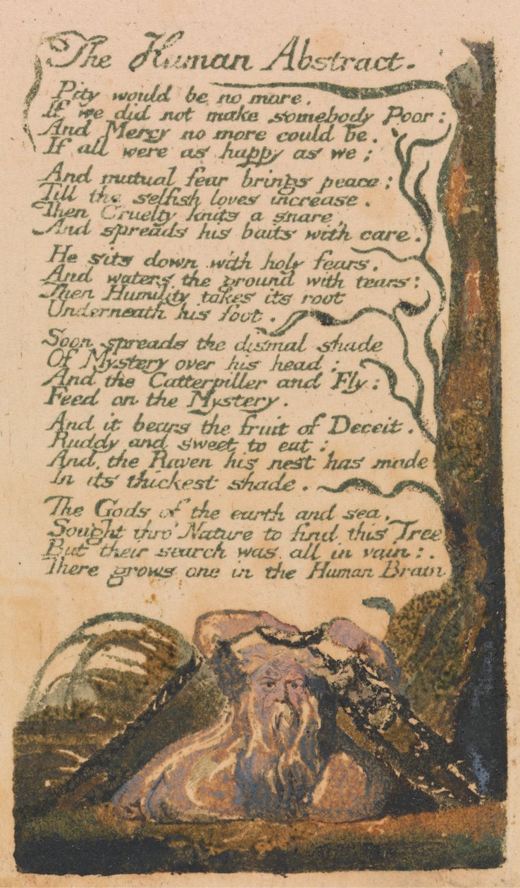 Songs of Innocence and of Experience, tavla 46, "The Human Abstract" (Bentley 47) av William Blake