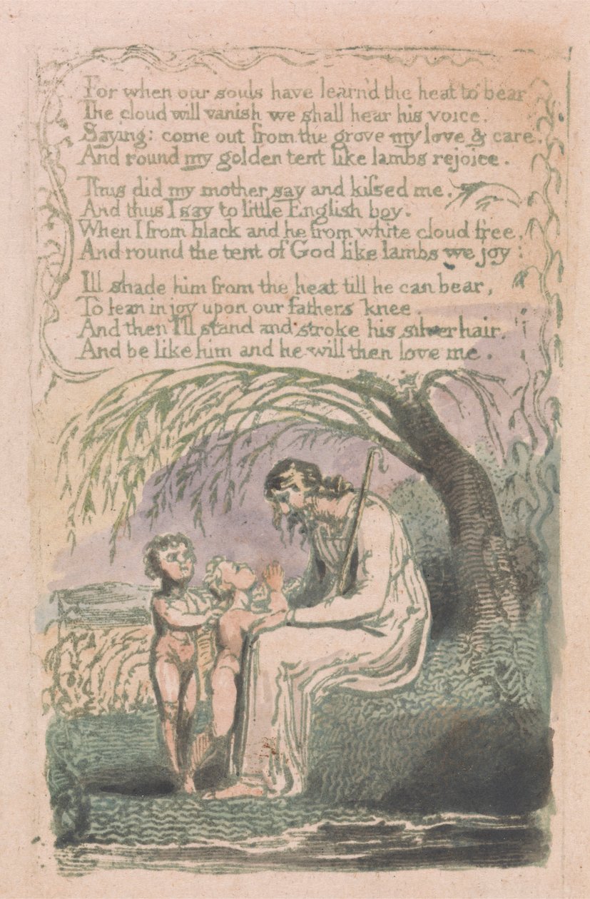 Songs of Innocence and of Experience, Plate 6, "The Little Black Boy" (Bentley 10) av William Blake