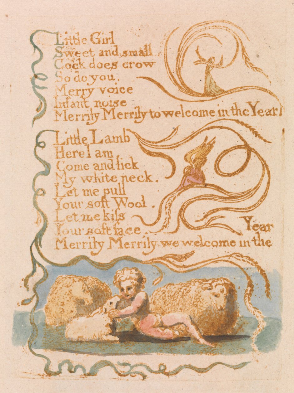 Frühling (Tafel 26) av William Blake