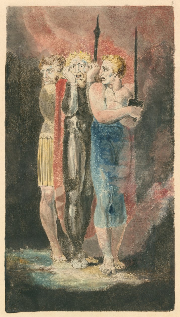Anklagarna för stöld, äktenskapsbrott, mordkrig, ca. 17941796. av William Blake