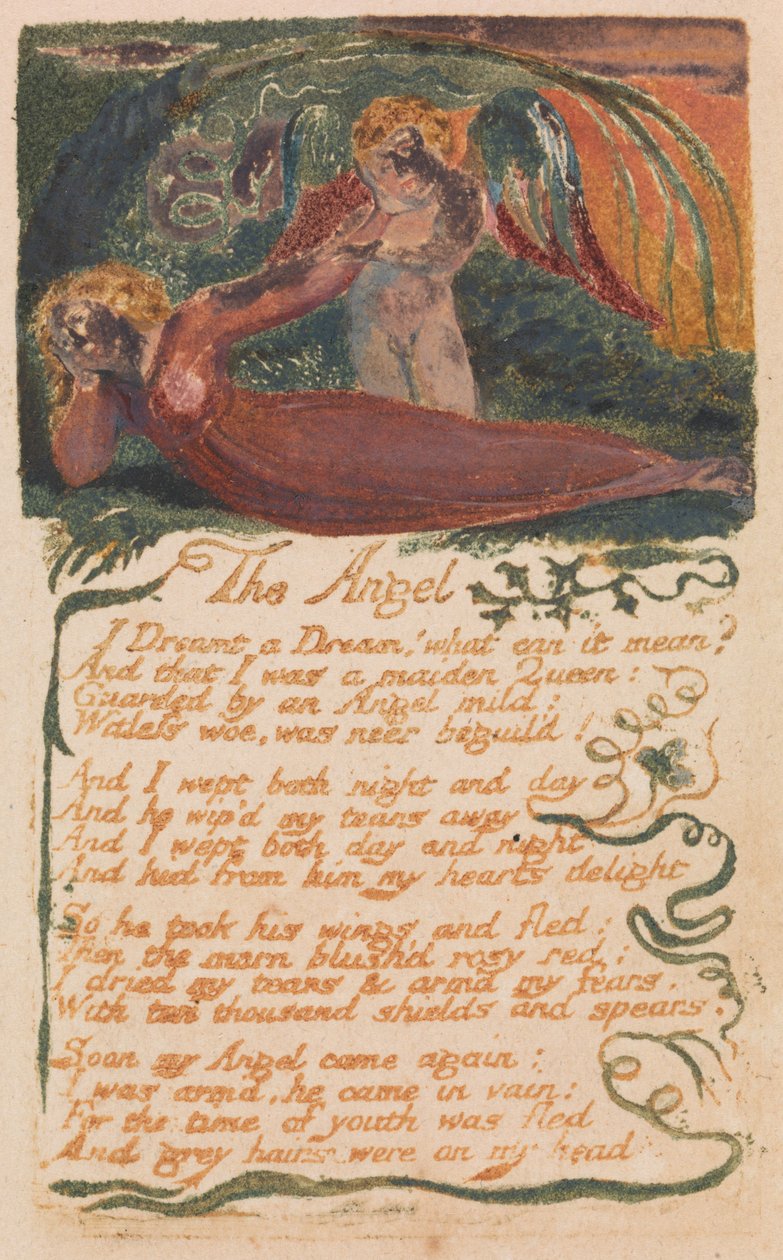 Songs of Innocence and of Experience, Plate 40, "The Angel" (Bentley 41) av William Blake