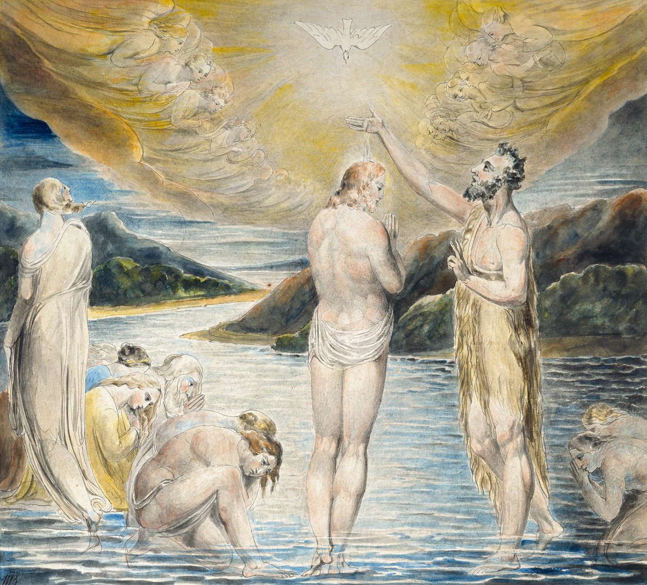 Kristi dop, c1803 av William Blake