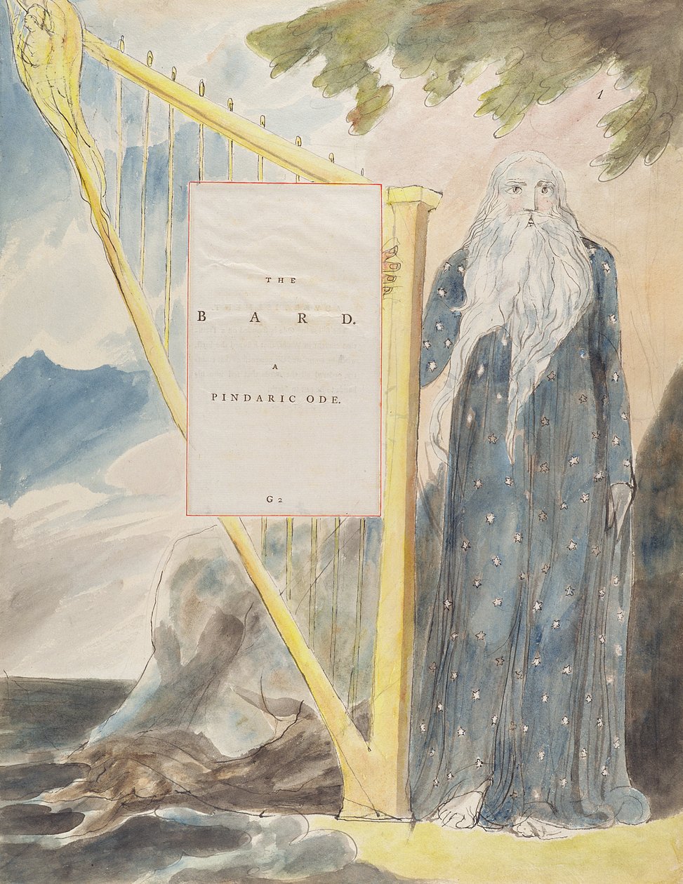 The Bard, A Pindaric Ode, från "The Poems of Thomas Gray" av William Blake