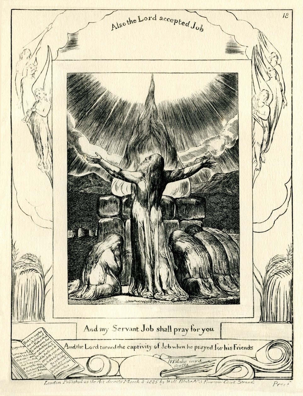 The Book of Job42:8 illustrerad av William Blake av William Blake