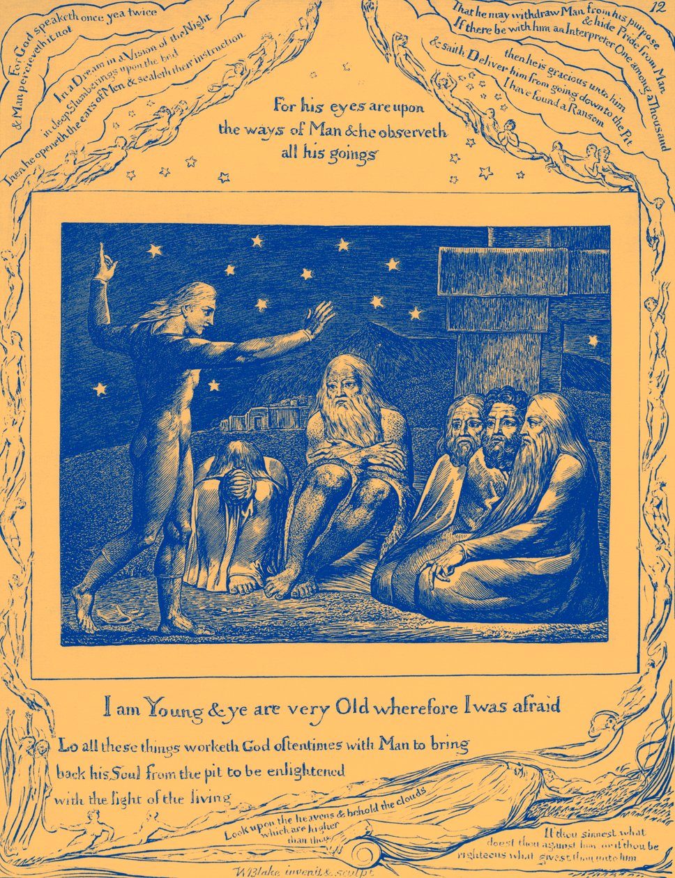 The Book of Job illustrationer av William Blake av William Blake