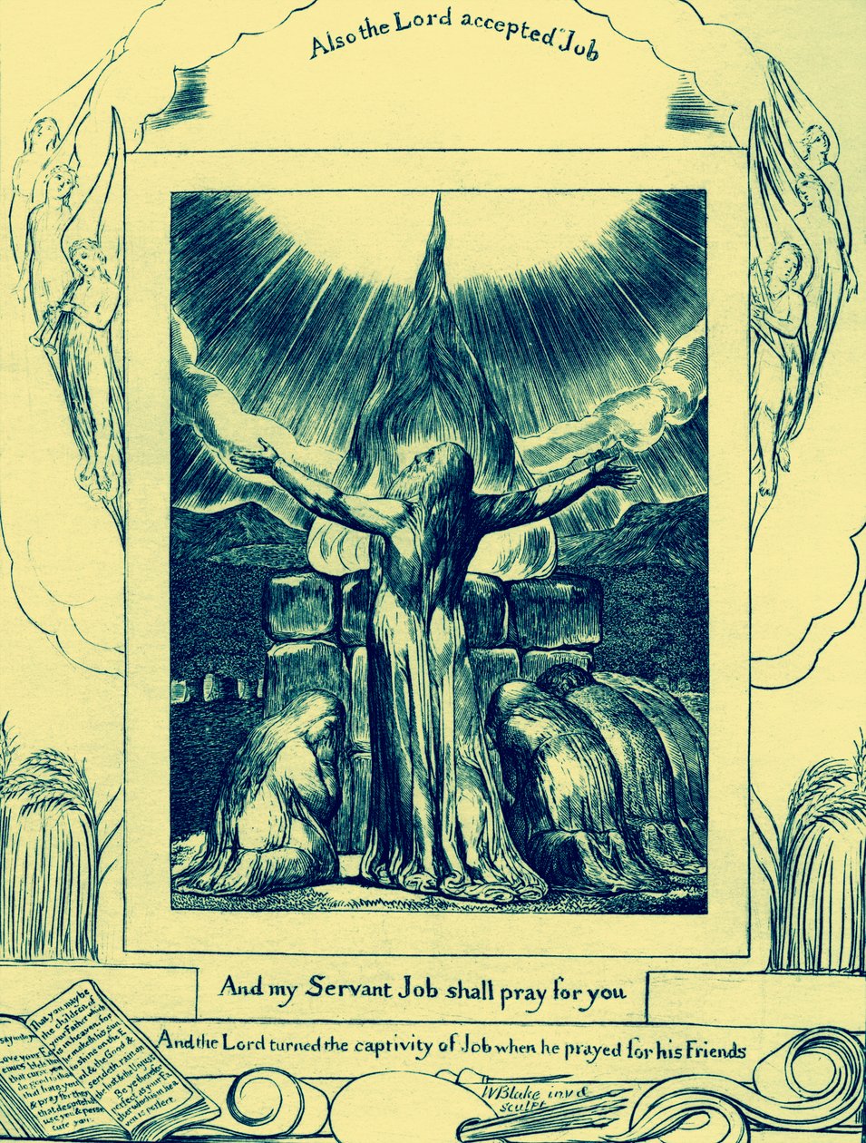 The Book of Job illustrationer av William Blake av William Blake