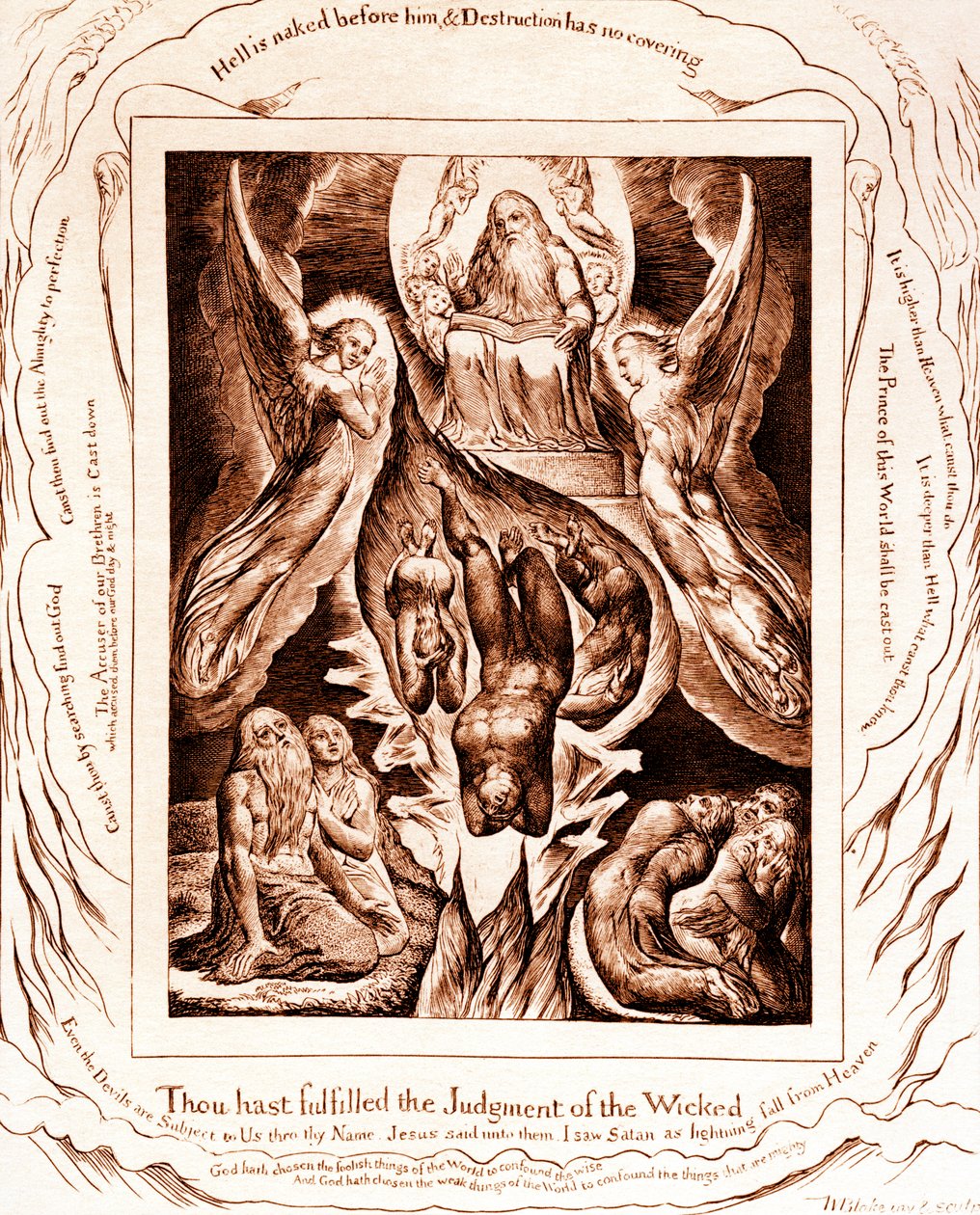 The Book of Job illustrationer av William Blake av William Blake