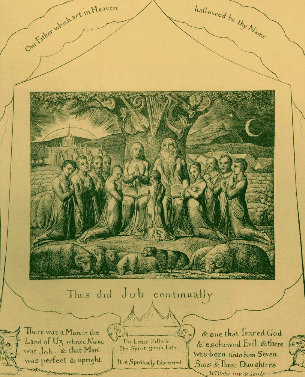 The Book of Job illustrationer av William Blake av William Blake