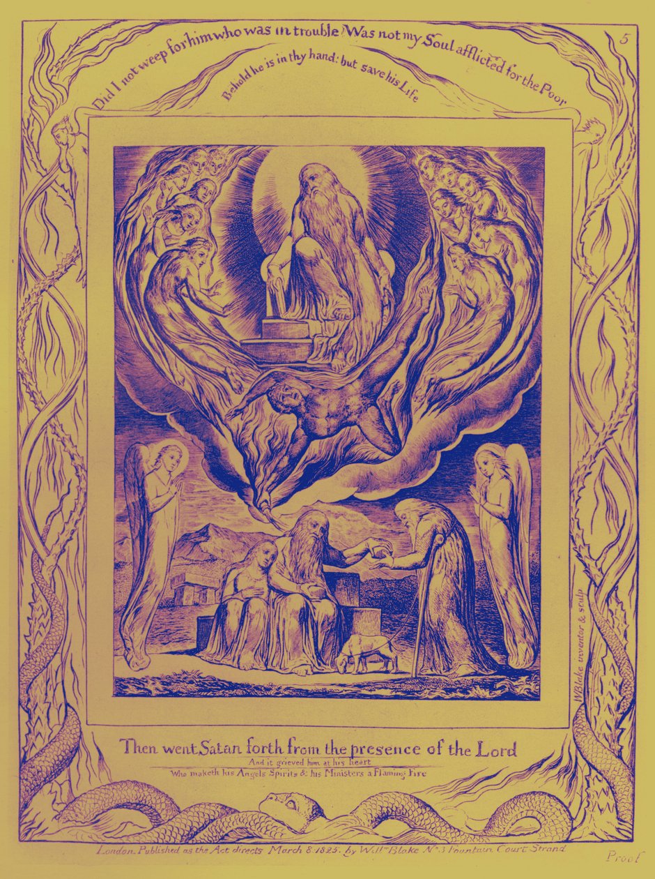 The Book of Job illustrationer av William Blake av William Blake