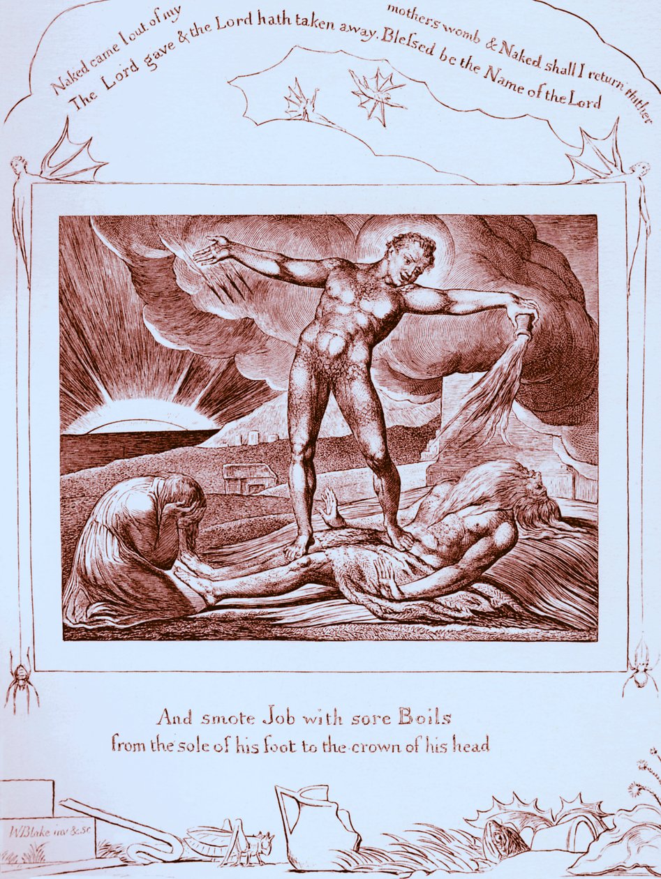 The Book of Job illustrationer av William Blake av William Blake