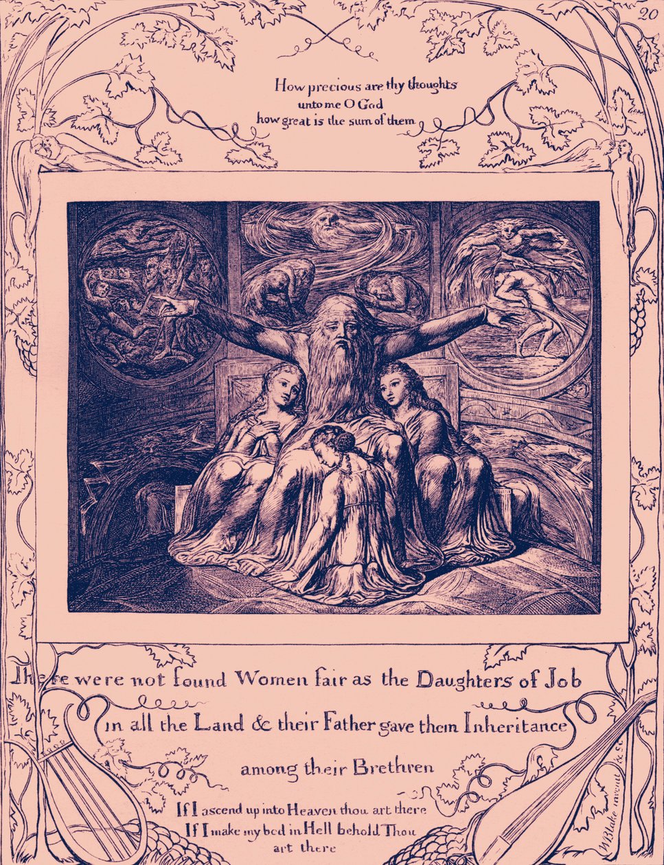 The Book of Job illustrationer av William Blake av William Blake