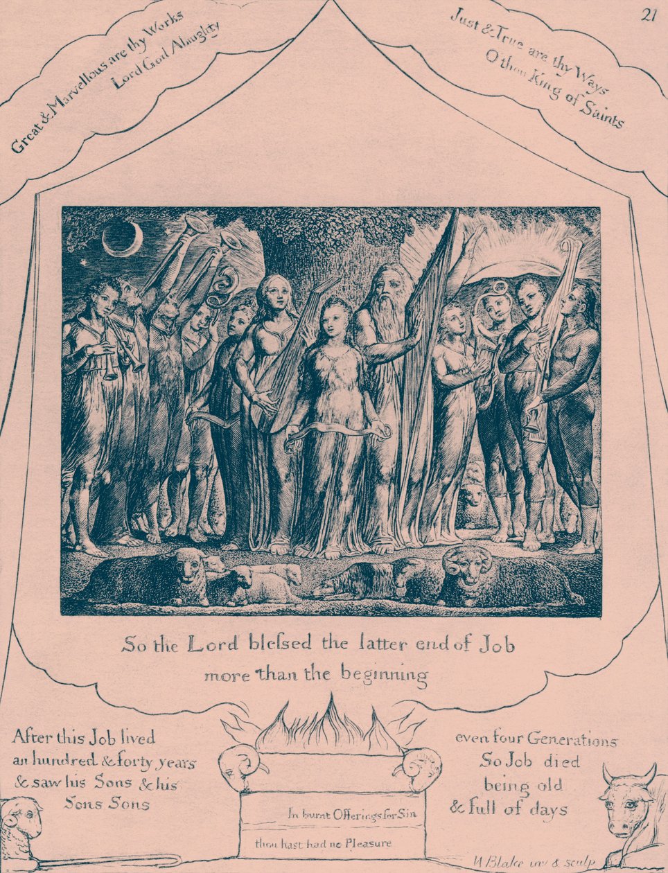 The Book of Job illustrationer av William Blake av William Blake