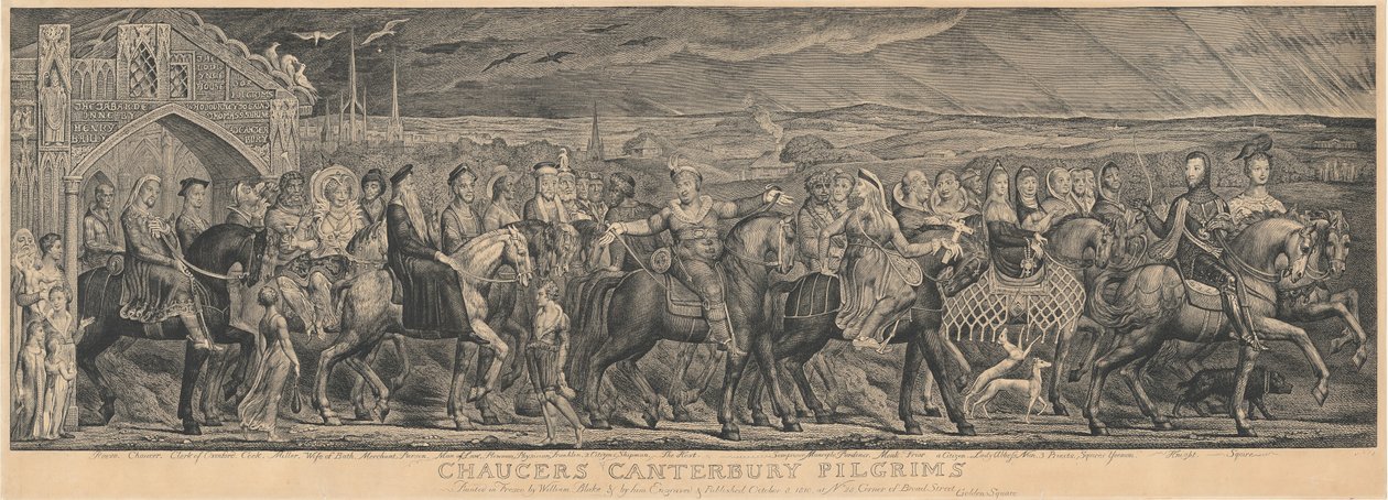 Canterbury-pilgrimerna av William Blake