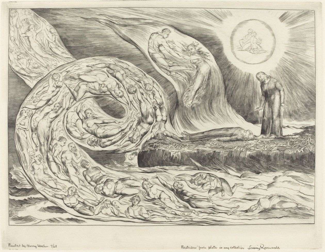 De Lustfullas Cirkel: Paolo och Francesca av William Blake