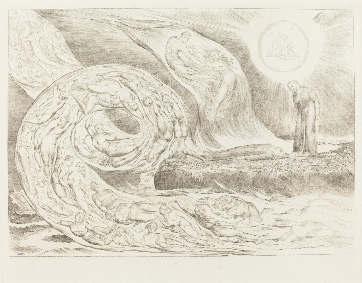 De Lustfullas Cirkel: Paolo och Francesca av William Blake