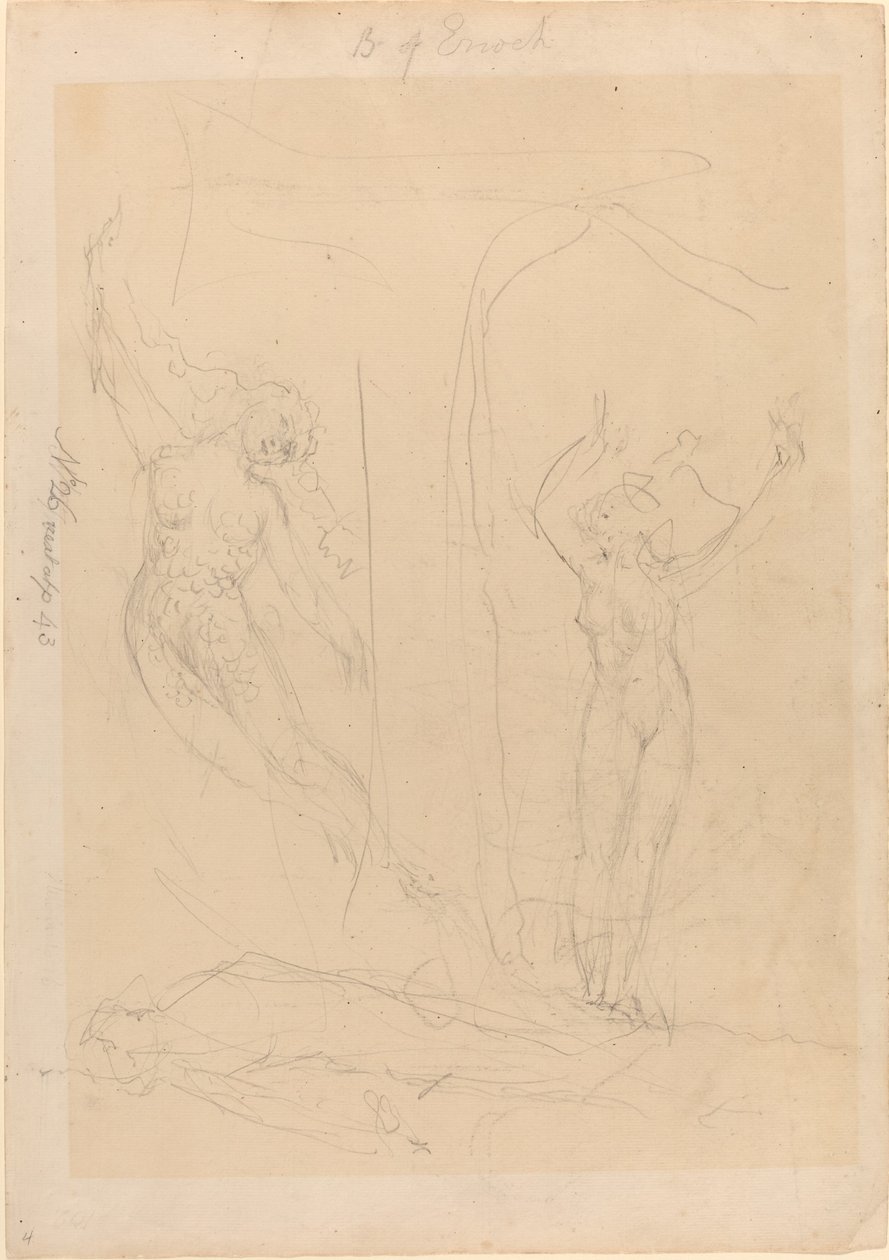 Människornas dotter blir en siren av William Blake