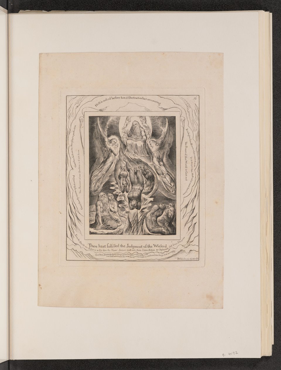 Satans fall av William Blake