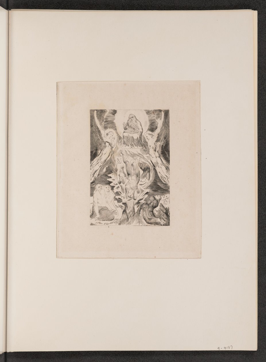 Satans fall, 1825. av William Blake