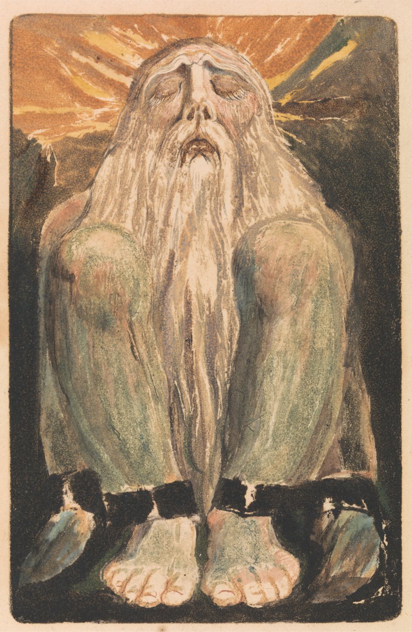Urizens första bok, tavla 12 (Bentley 22) av William Blake