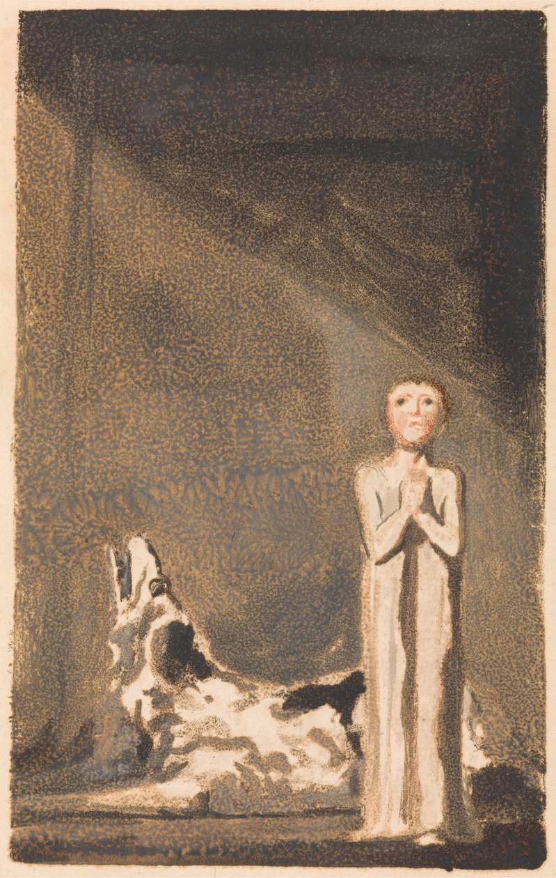 Urizens första bok, tavla 24 (Bentley 26) av William Blake