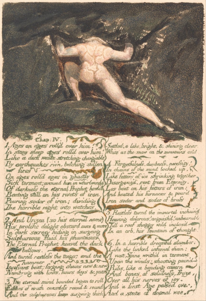Urizens första bok, tavla 9, kap: IV av William Blake