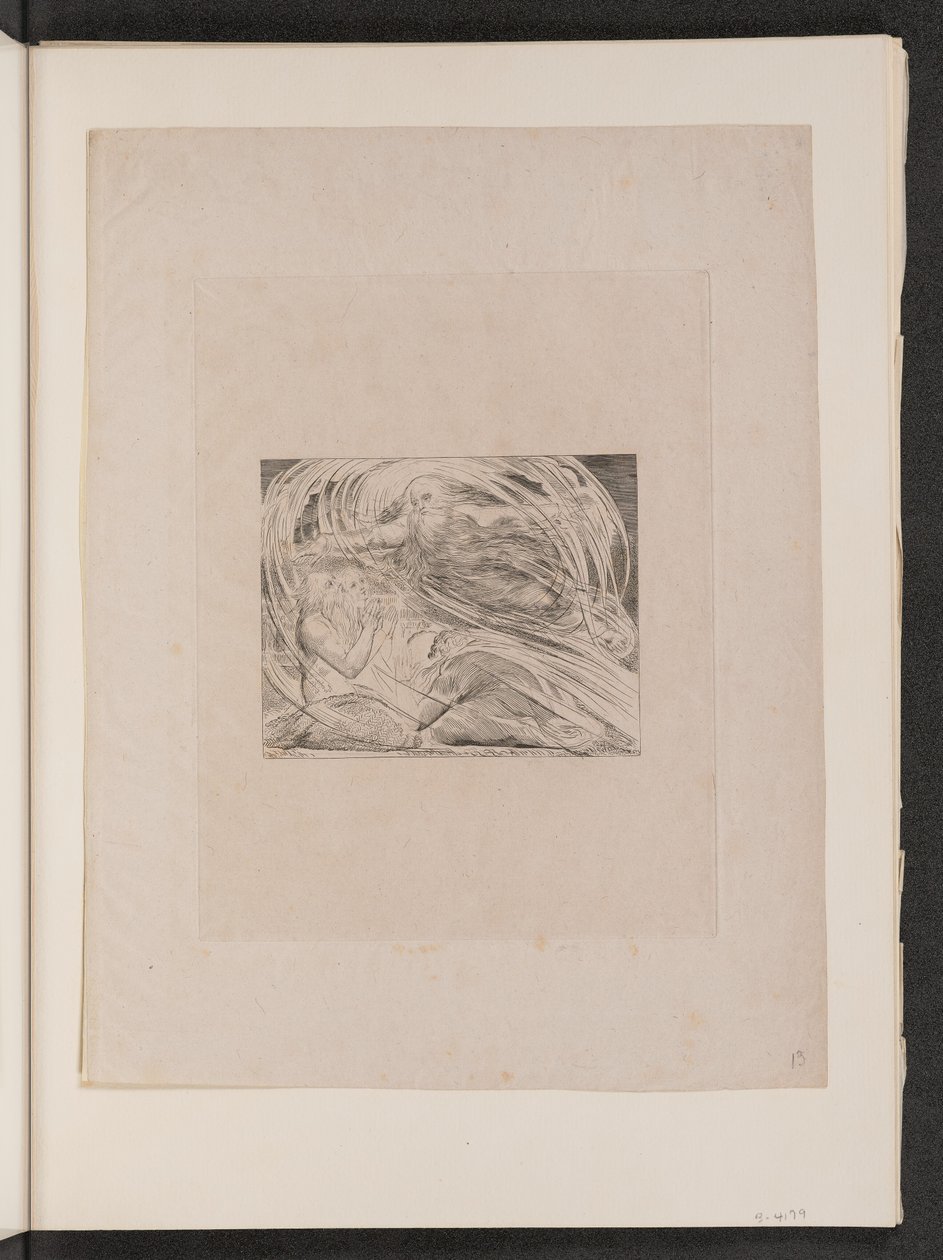 Herren svarar Job ur virvelvinden av William Blake