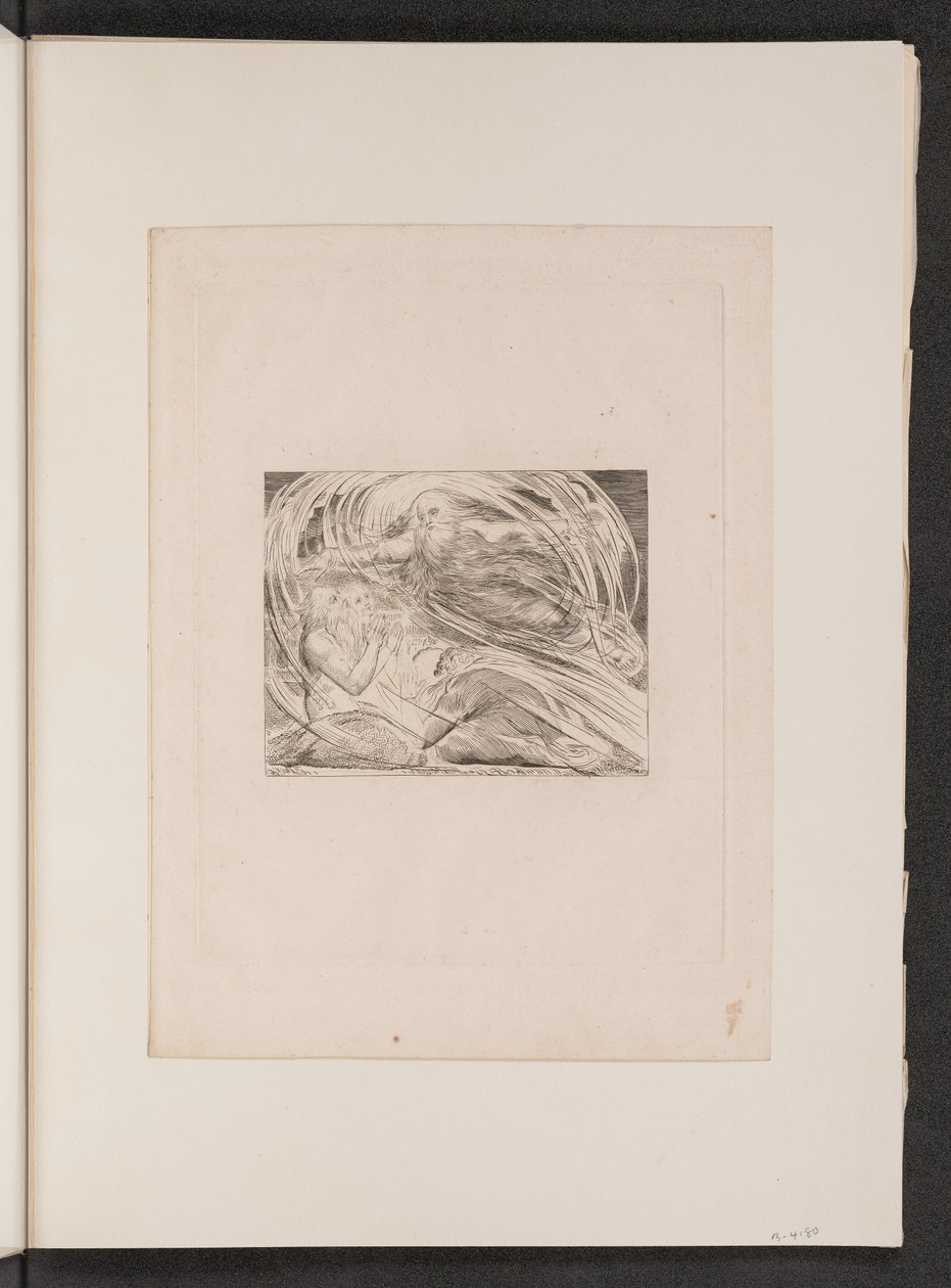 Herren svarar Job ur virvelvinden av William Blake