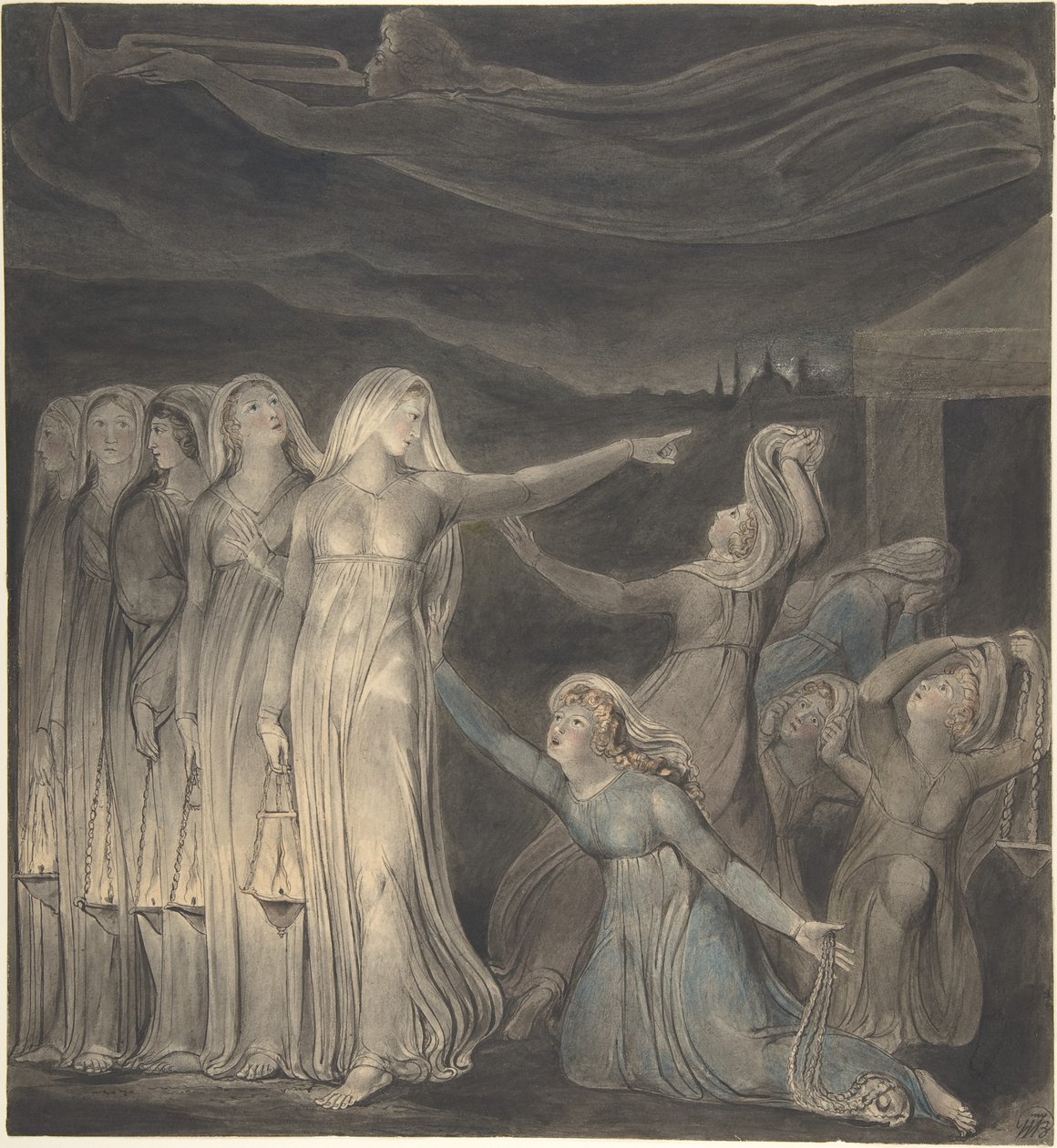 Liknelsen om de kloka och de dåraktiga jungfrurna av William Blake