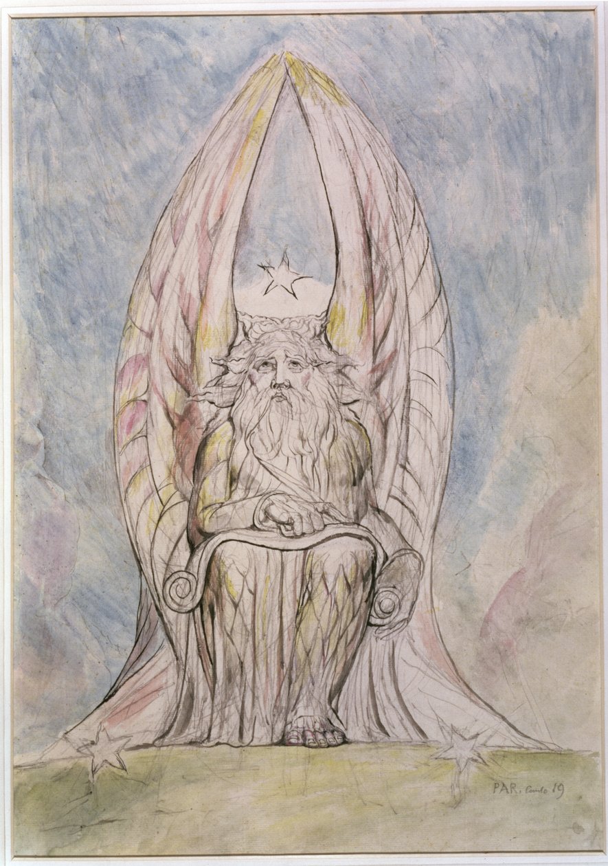 The Recording Angel, illustration från Canto 19 "Paradiso" av "Divine Comedy" av Dante Alighieri av William Blake