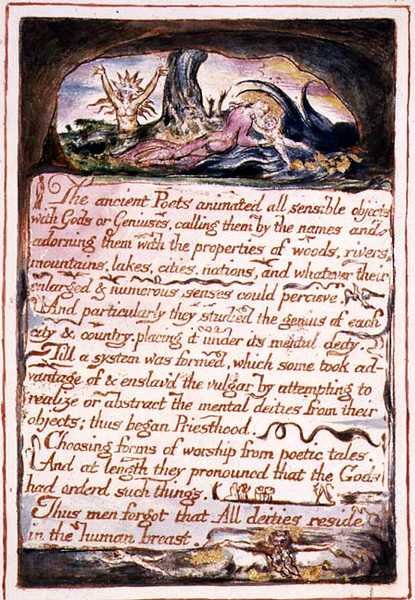 "De antika poeterna...", illustration och text från 