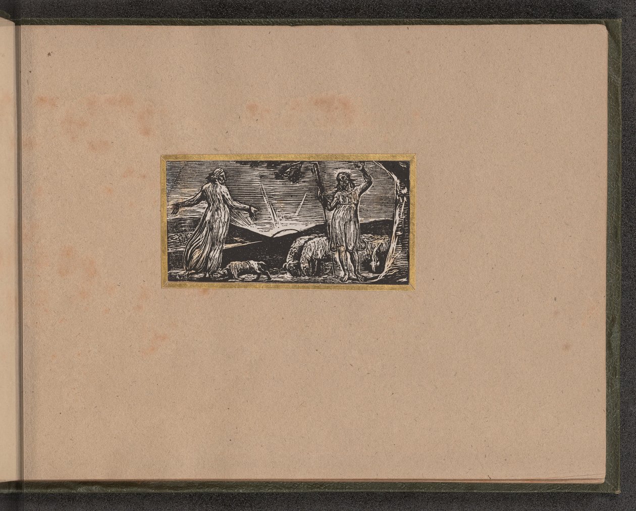 Thenot protesterar med Colinet, 1821. av William Blake