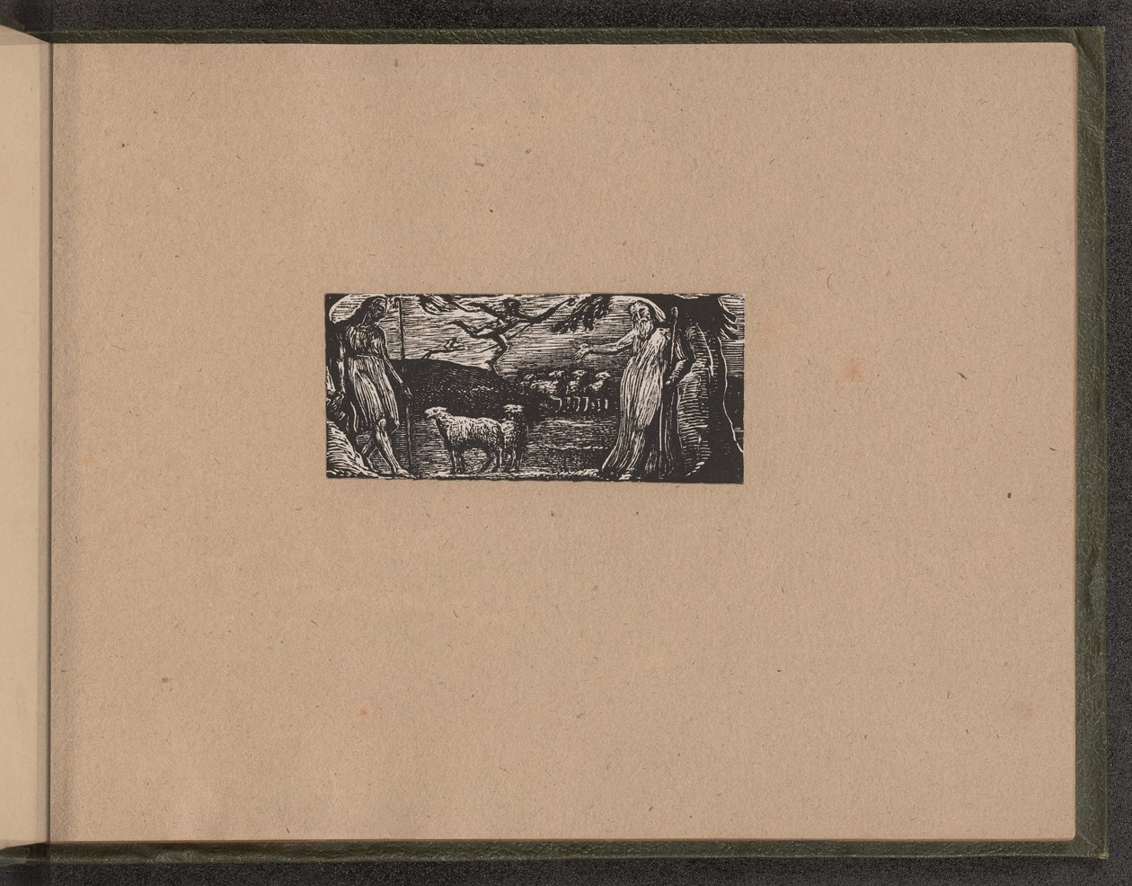 Thenot remonstrates med Colinet, Lightfoot i bakgrunden, 1821. av William Blake