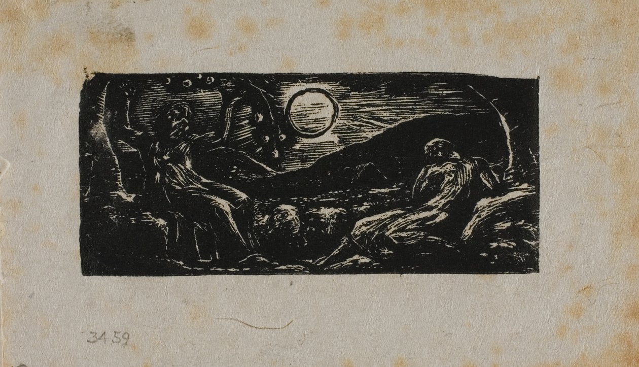Thenot Under Fruit Tree, från The Pastorals of Virgil av William Blake