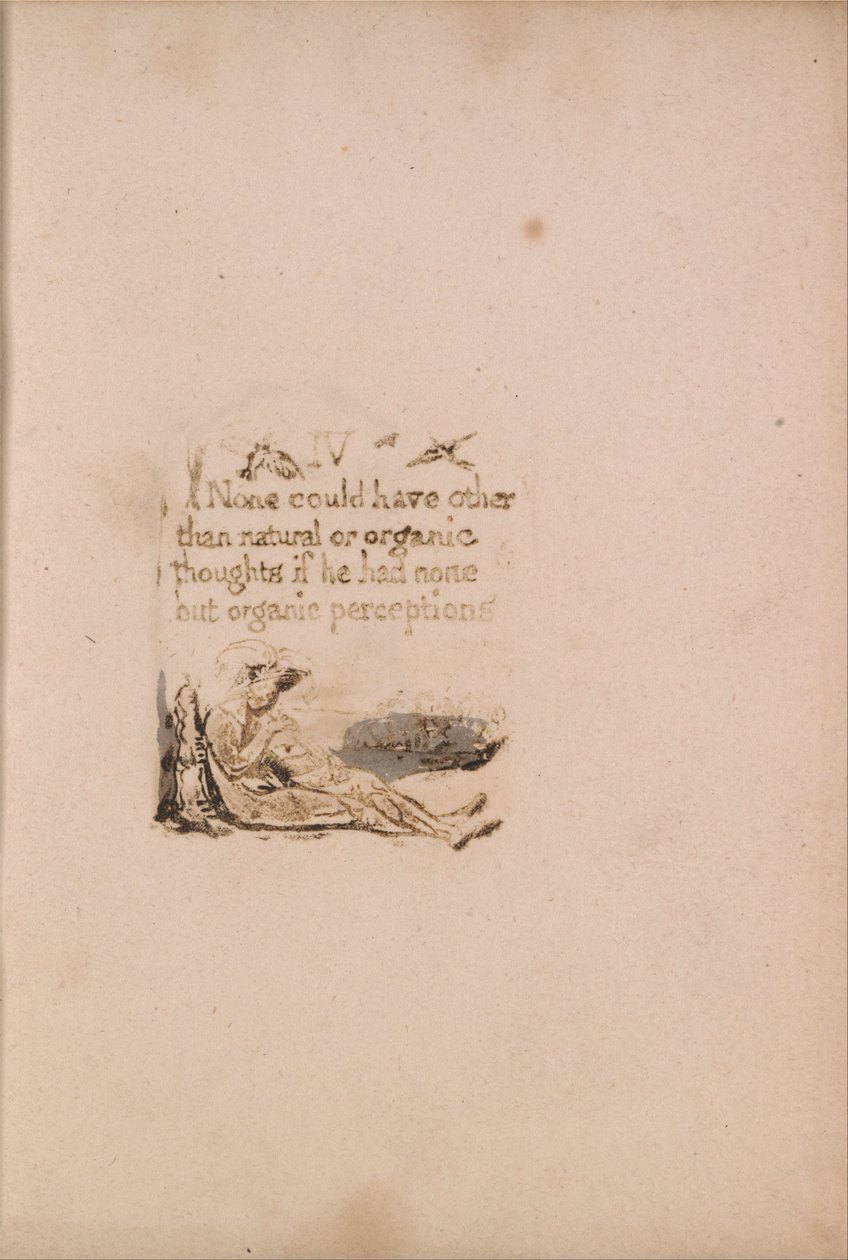 Det finns ingen naturlig religion, tavla 6, IV. Ingen kunde ha . . . . (Bentley a7) av William Blake