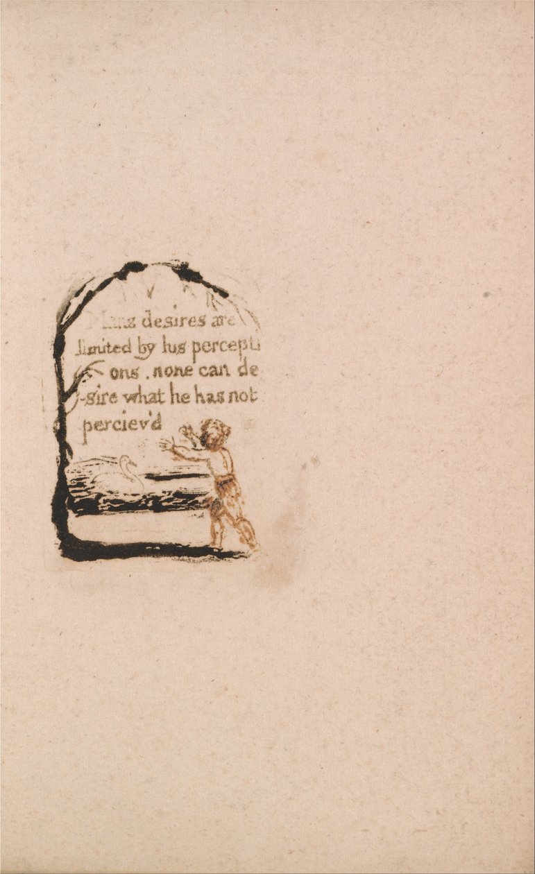 Det finns ingen naturlig religion, platta 7, V Mans önskningar. . . . (Bentley a8) av William Blake