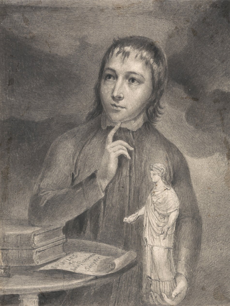 Thomas Alphonso Hayley, halvfigursteckning av William Blake