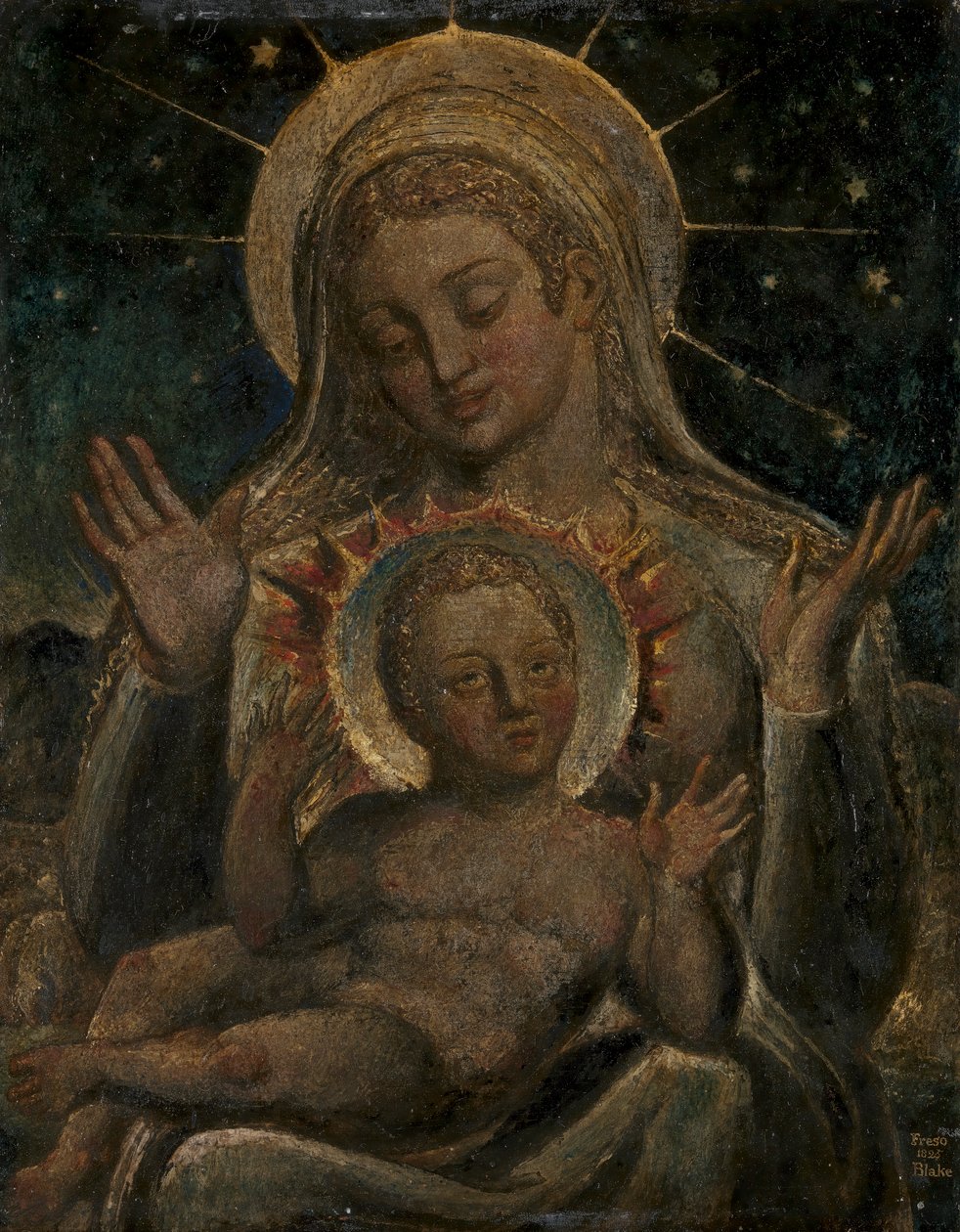 Jungfru och barn av William Blake
