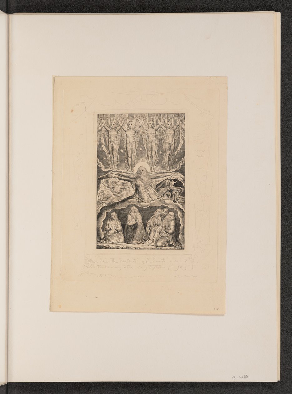 När morgonstjärnorna sjöng tillsammans, 1825. av William Blake