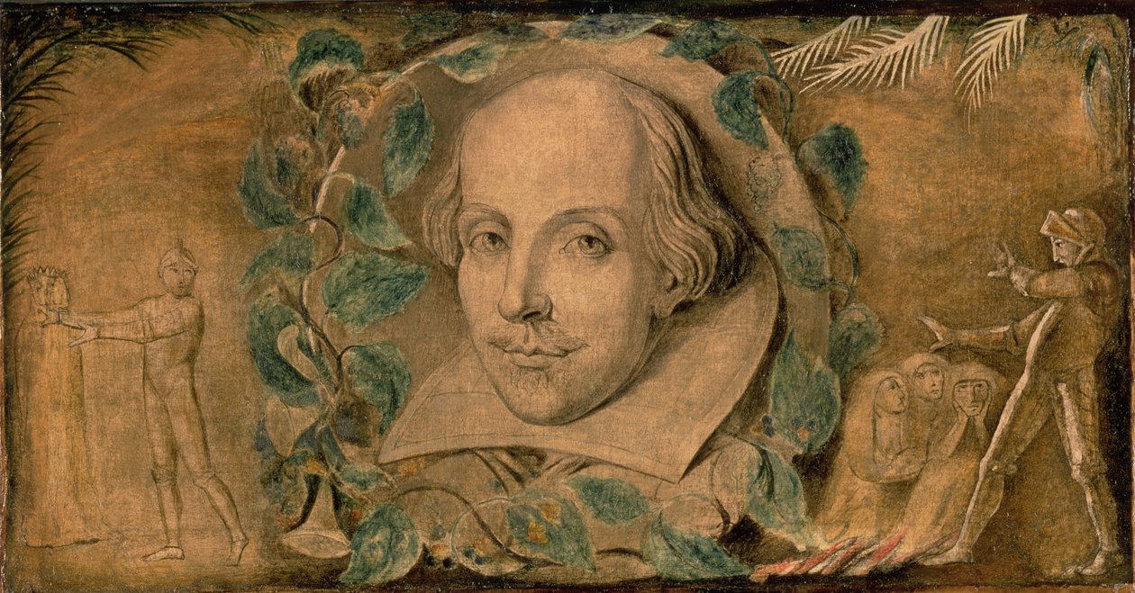 William Shakespeare, ca 1800-03 (tempera på duk) av William Blake
