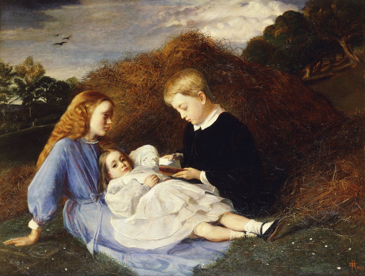 Amy, Dorothea och Hungerford Wren Hoskyns, 1863 av William Blake Richmond